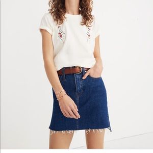 Madewell Stretch denim skirt size 25